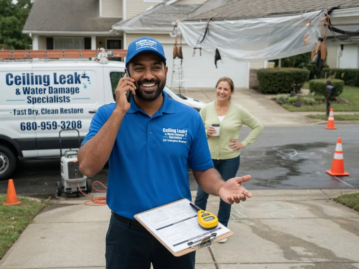 Ceiling Leak Cleanup Wall Lake, IA FAQs